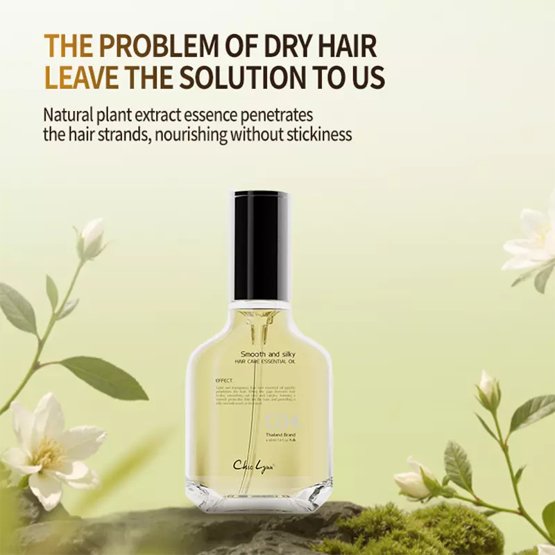 Anti-frizz smoothing hair oil