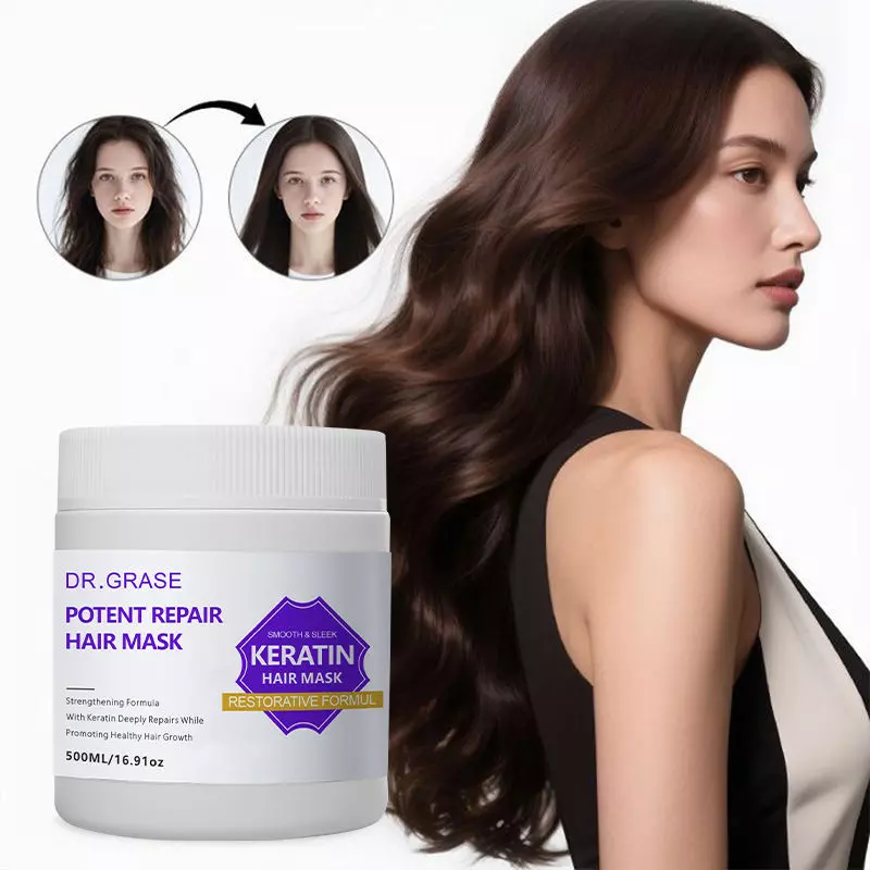 Anti-frizz smoothing mask