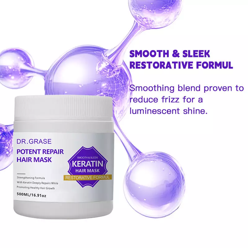 Anti-frizz smoothing mask