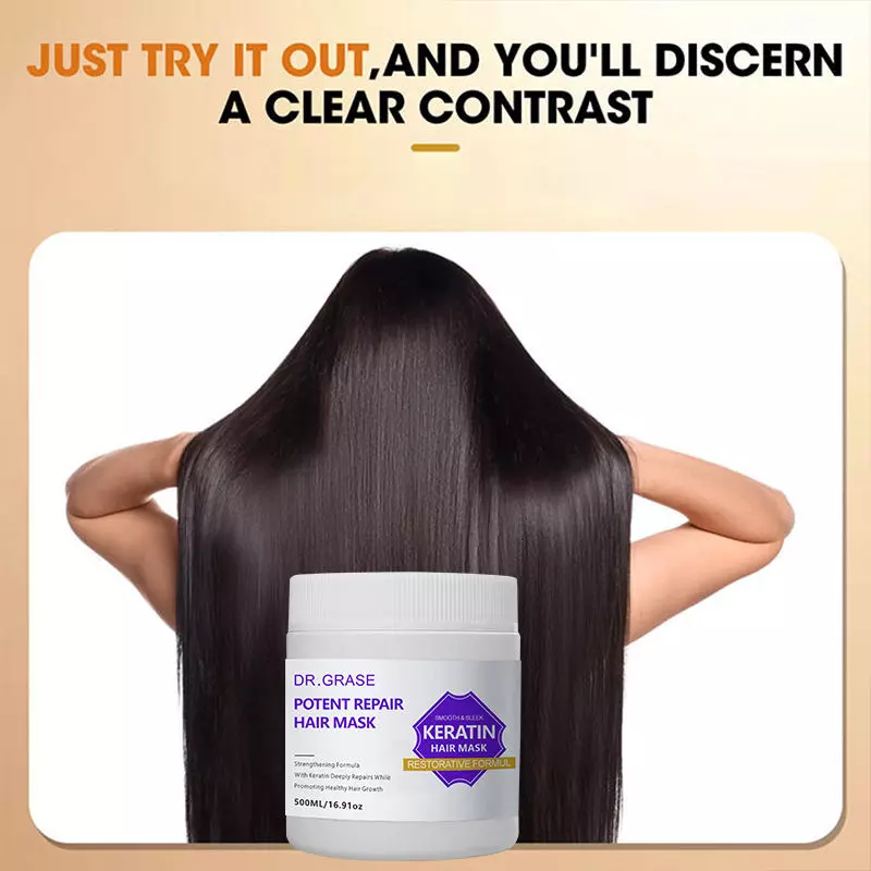 Anti-frizz smoothing mask