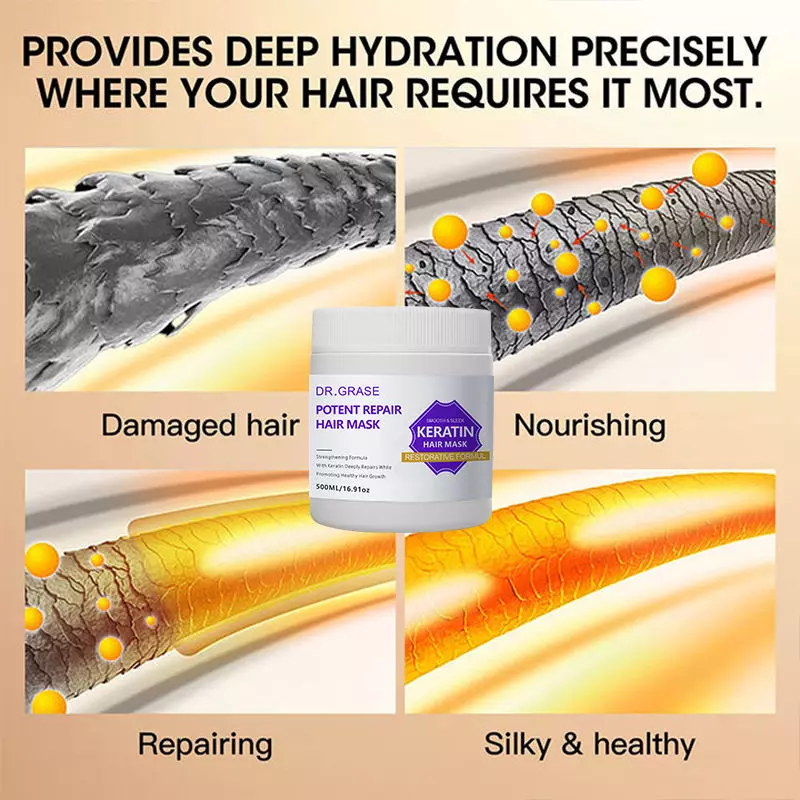Anti-frizz smoothing mask