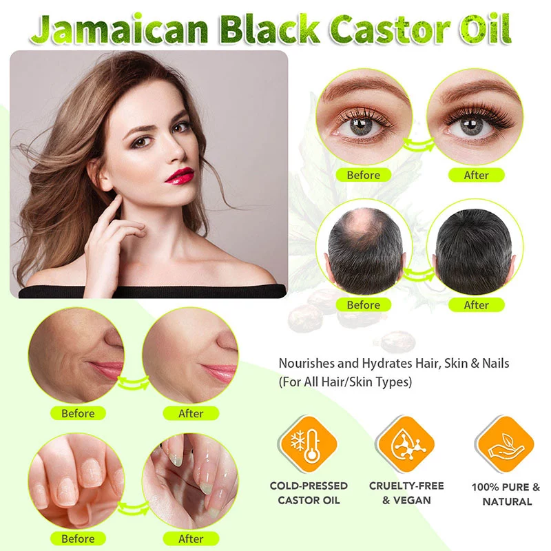 Castor hair oil