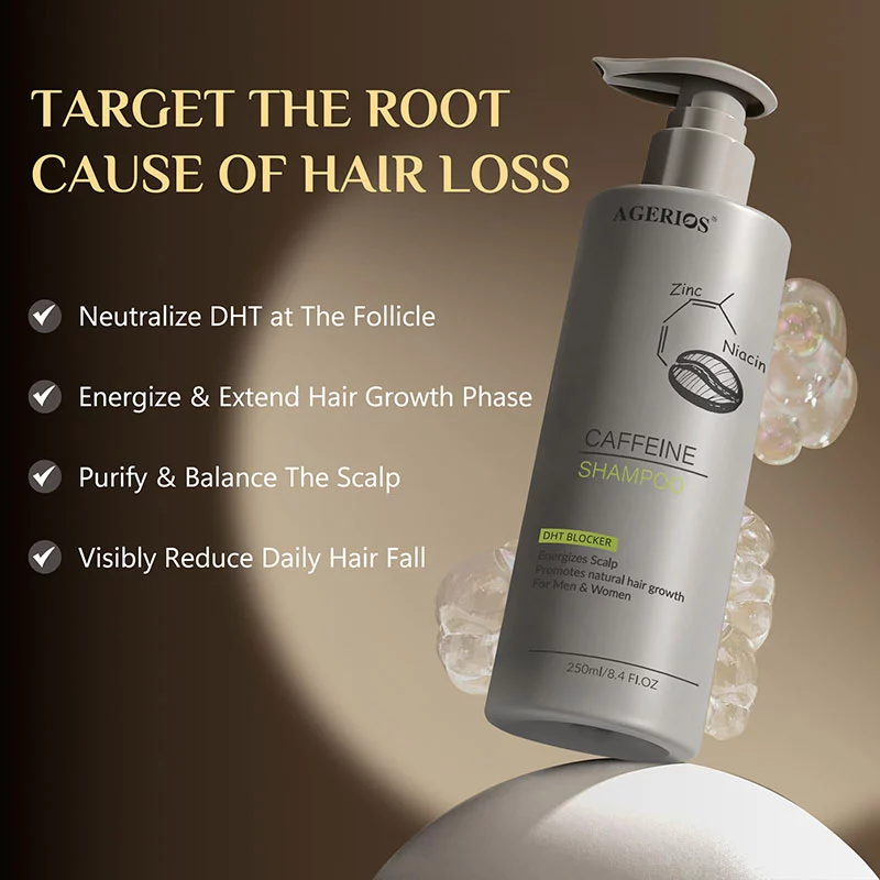 Follicle-stimulating caffeine shampoo