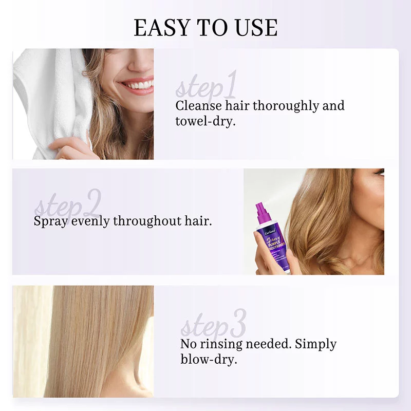 Gray hair softening conditioner