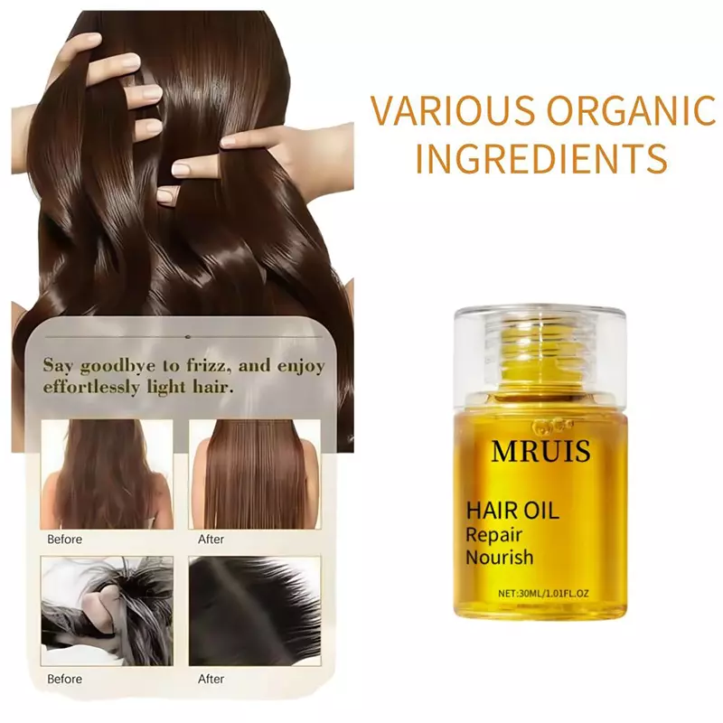 High-shine glossing hair oil