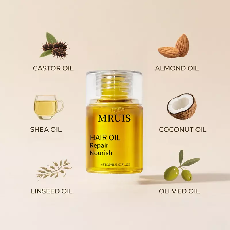 High-shine glossing hair oil