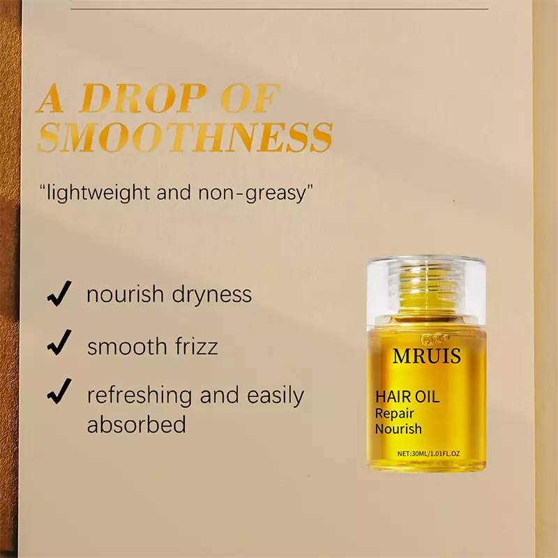 High-shine glossing hair oil