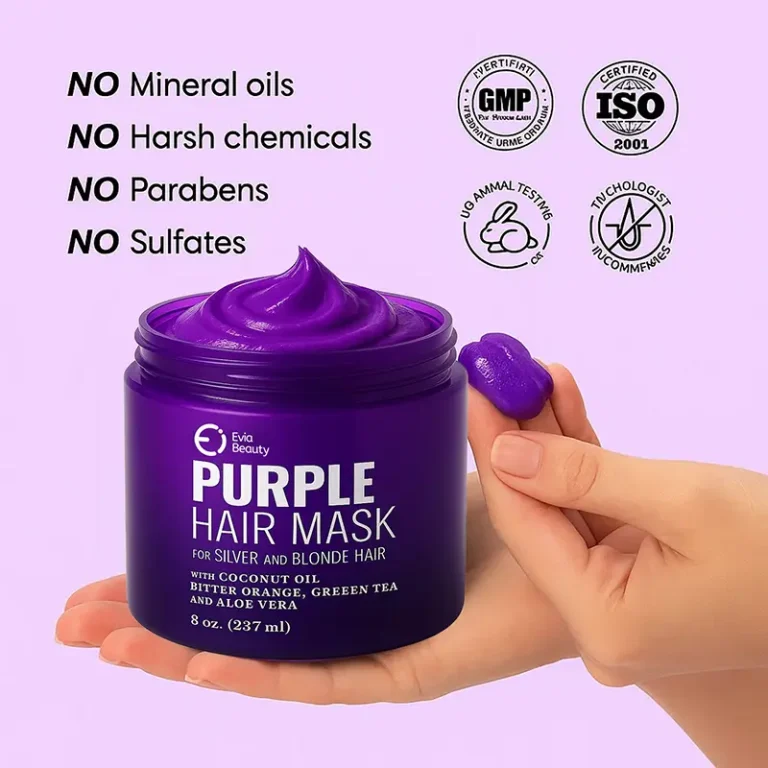 Purple toning hair mask
