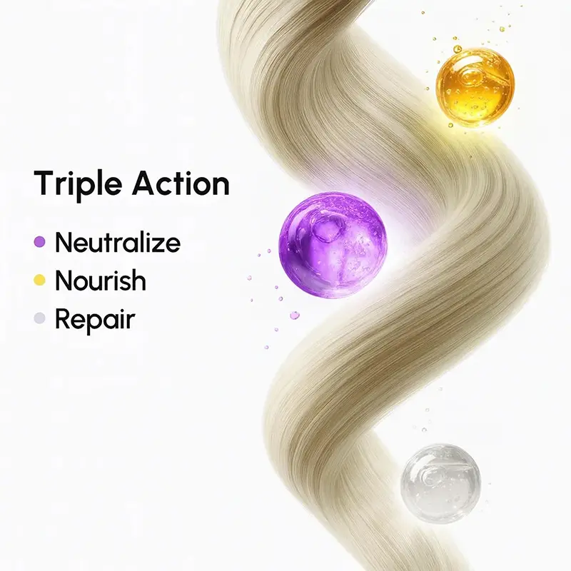 Purple toning hair mask
