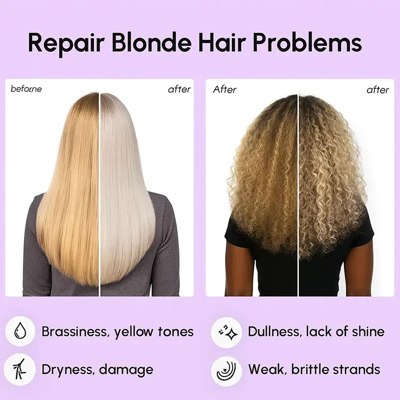 Purple toning hair mask