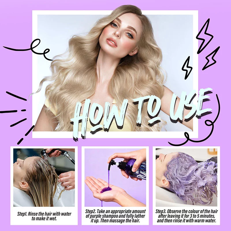 Purple toning shampoo