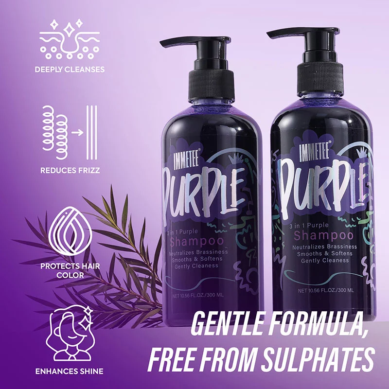 Purple toning shampoo