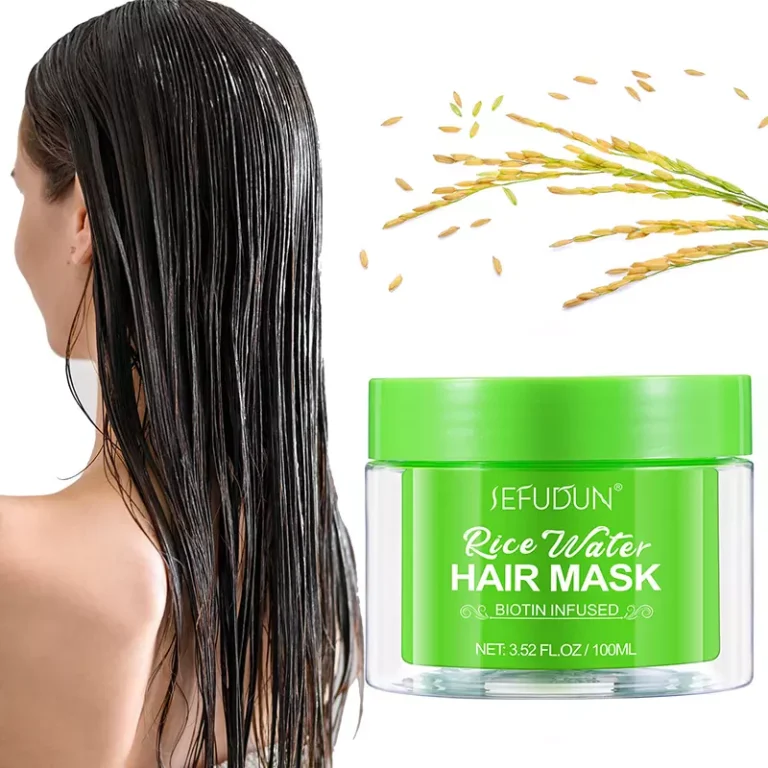 Rice water hair mask