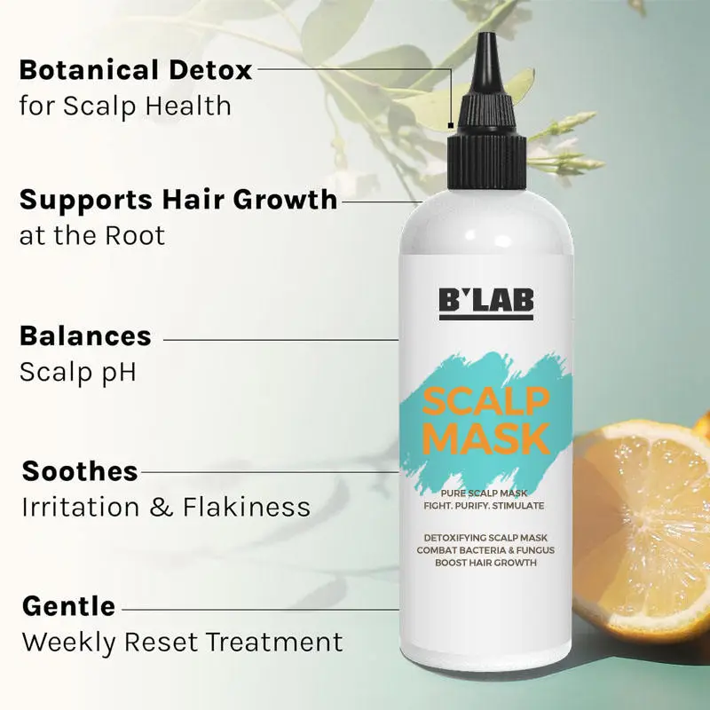 Scalp detox hair mask