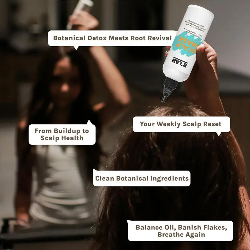 Scalp detox hair mask