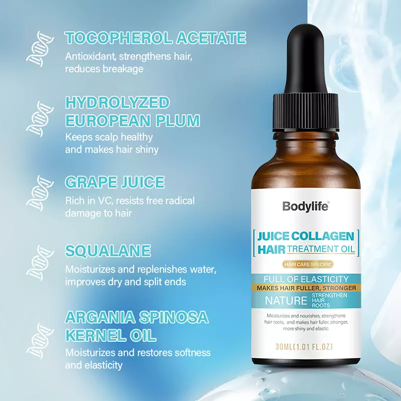 Split end mending oil